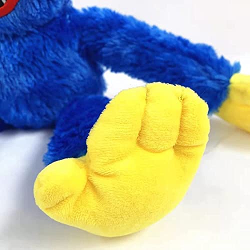 2 piezas Poppy Playtime Huggy wuggys Felpa, juego de horror de salchichas, regalo de muñeca de peluche para fanáticos de juegos de 15.7 pulgadas (azul+rosa)