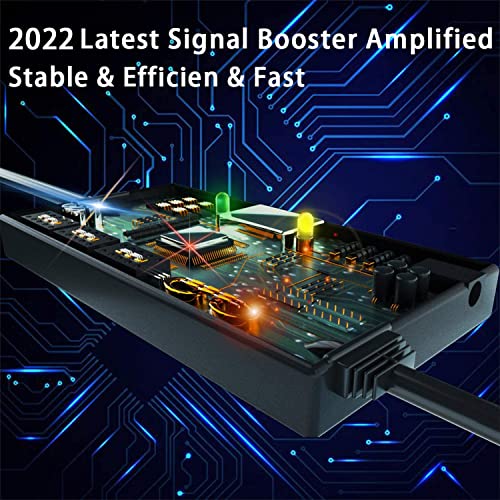 2022 Más Nuevo Desmontable Antena de TV Interior Exterior,480KM Antena de TV Digital con Amplificador Smart de Señal per DVB-T/DVB-T2,Antena de TV para 1080P 4K Canales Gratuitos Cable de 10M