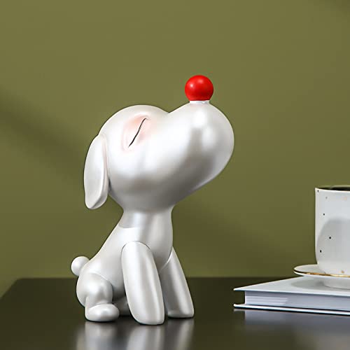 2022 Nueva Escultura DE por PUPPITO Creativo, Adornos para Perros de Animales Sala de Estar de la Vivienda Decoraciones de la Mesa de Estudio de la Sala de Estar 3.54x7.48 Pulgadas