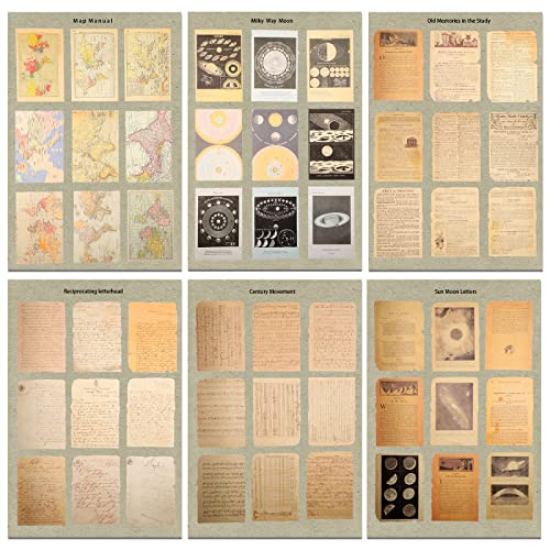 220 Hojas Suministros de Diario de Papel de Álbum de Recortes Suministros de Revistas Basura Decoración de Habitación Vintage Arte de Pared Estética Álbum Cottagecore Marcos de Fotos