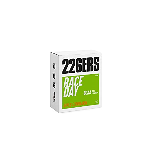 226ERS RDB | Endurance & Energy Bars, Barritas Energéticas para Mayor Resistencia con BCAA's 8:1:1 y Barras Veganas, Multivitaminas, Manzana y Canela - 6 barras x 40 g