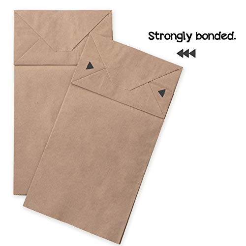 25 piezas Bolsas de Papel Regalo 14 x 26 x 8 cm - Bolsa Biodegradable Regalos Comunión para Invitados o para Guardar Comida, Semillas Flores, Dulces, Chuches, Pan - Bolsitas Kraft Marrón kgpack