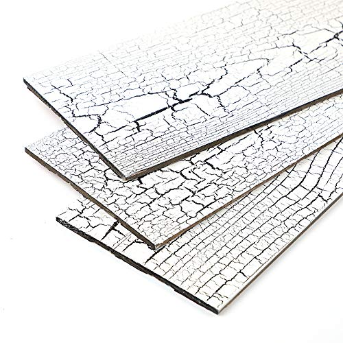 3D Madera Maciza Panel de Pared, DIY Papel Tapiz Retro de Autoadhesivo, Madera de Cicuta Reciclable Pared Decorativa de Madera de Granero Pegatinas de pared, Techo, Azulejos, 1 Paquete de 1.0368 m²