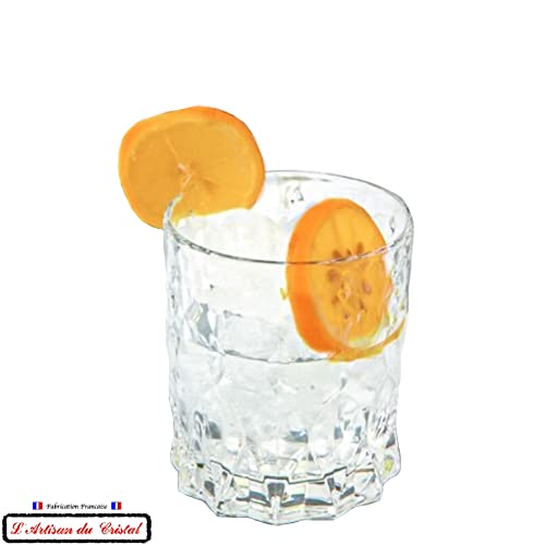 6 Copas de cóctel/Whiskey/Aperitivo de Cristal - Service Mimosa (34cl) - Hand Made - Made in France - Maison Klein - 54120 Baccarat France - Set de Regalo