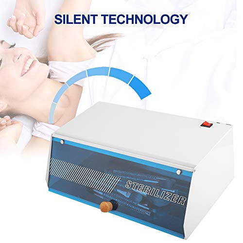 8W UV esterilizador de ozono calentador caliente gabinete de desinfección para manicura peluquería herramienta de arte de uñas Clipper pinzas tijera pincel de maquillaje desinfección(UE)