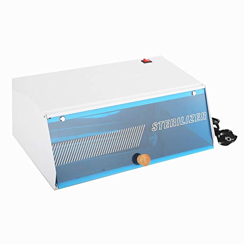 8W UV esterilizador de ozono calentador caliente gabinete de desinfección para manicura peluquería herramienta de arte de uñas Clipper pinzas tijera pincel de maquillaje desinfección(UE)