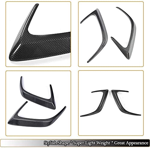 AASSCC Para Mercedes Clase C W205 C205 C63 Amg Coupe 2 Puertas 2015 2016 2017 Kit De Carrocería De Ventilación De Parachoques Trasero De Fibra De Carbono Real