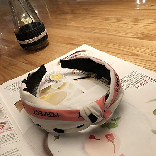 Accesorios Para El Cabello Horquilla Banda Para El Cabello Hembra Simple Orificio Para El Cabello Presión Lavado Del Cabello Cara Ancha Onda Punto De Color Carta A Juego Adorno Para El Cabello Tocado