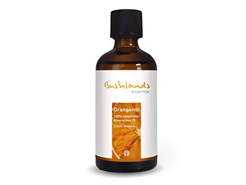 Aceite de naranja 100 ml – Aceite esencial brasileño 100 % natural de la planta Citrus sinensis de Bushlands Essentials