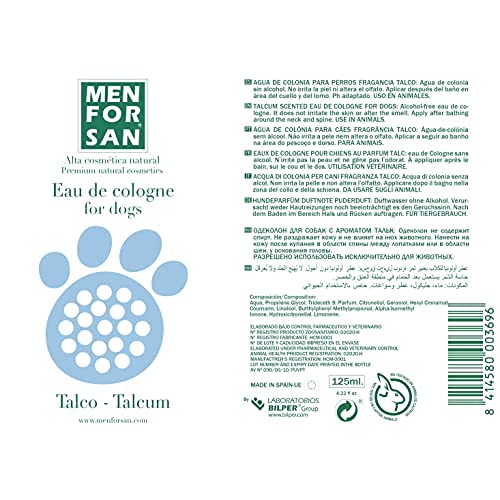 Agua de Colonia talco para perros 125ml - Pack de 3