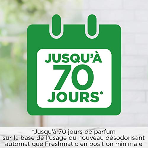 Air Wick Desodorisant Maison Freshmatic Max Huiles Essentielles Bois d'Ebène et Vanille, Diffuseur + Recharge