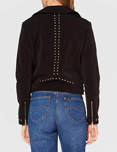 Armani Exchange Blouson Jacket Chaqueta de Cuero de imitación, Black, L para Mujer