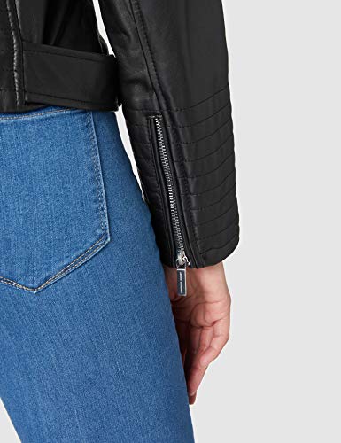 Armani Exchange Chaqueta de Motorista, Negro, M para Mujer