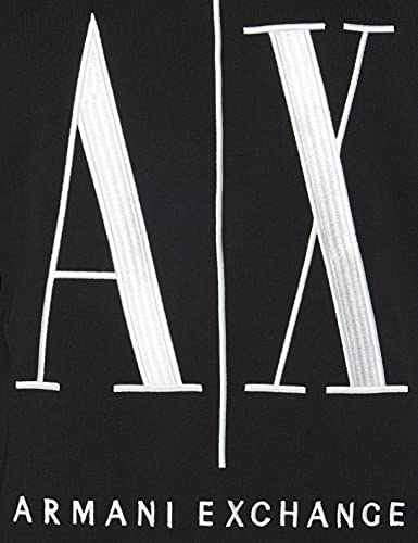 Armani Exchange Icon Sweat Sudadera, Negro (Black 1200), Medium para Hombre