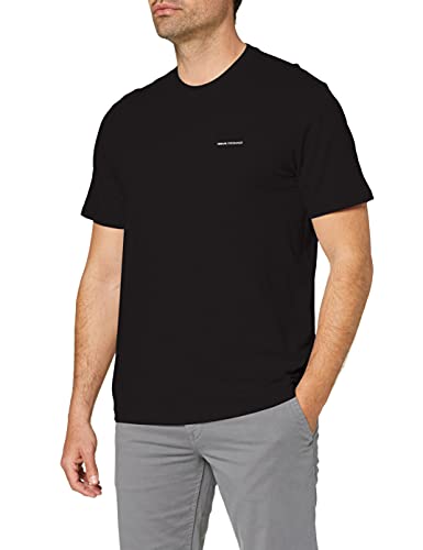 Armani Exchange Pima Logo Camiseta, Negro (Black 1200), X-Small para Hombre
