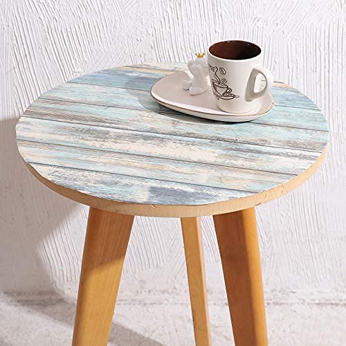 Arthome 43,5x305cm Azul Papel Pintado de Vintage Envejecido,Papel Muebles Autoadhesivo,Removibles Vinilo Decorativo Película de Tablones de Madera Para Muebles
