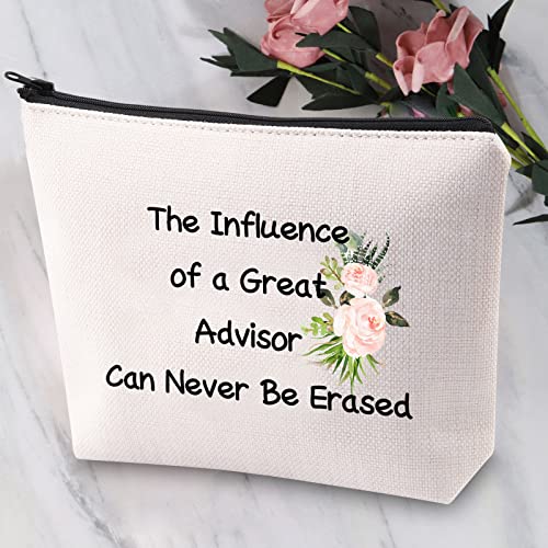 Asesor de regalos Asesor Regalo de agradecimiento La influencia de un gran asesor cosmético bolsa de maquillaje asesor financiero escolar consejero regalo de jubilación, beige, Maletín de belleza