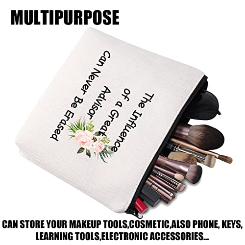 Asesor de regalos Asesor Regalo de agradecimiento La influencia de un gran asesor cosmético bolsa de maquillaje asesor financiero escolar consejero regalo de jubilación, beige, Maletín de belleza
