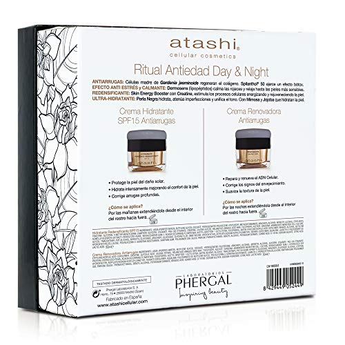 Atashi | Cofre de Belleza | Crema Hidratante Redensificante SPF 15 + crema Renovadora 100 ml