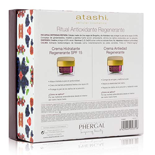 atashi | Cofre de Belleza | Ritual Antioxidante Hidratante Día + Crema Antiedad