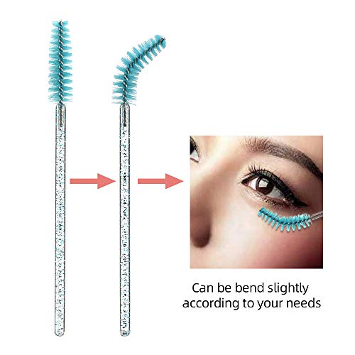 ATOMUS 300 Piezas Desechables Cepillos de Pestañas de Varitas Rímel Kit Mascara Applikator Make-Up Applikatoren Kit de Maquillaje Pinceles Aplicadores Multicolor