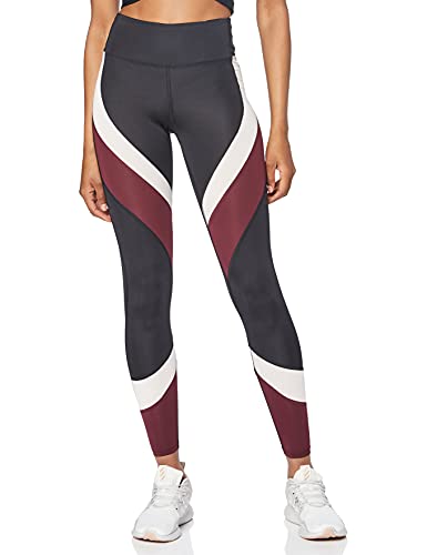 Aurique Leggings deportivos para Mujer, Negro (Black/Port Royale/Blush), XS