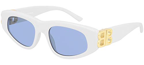 Balenciaga Gafas de Sol BB0095S WHITE/LIGHT BLUE 53/19/135 mujer