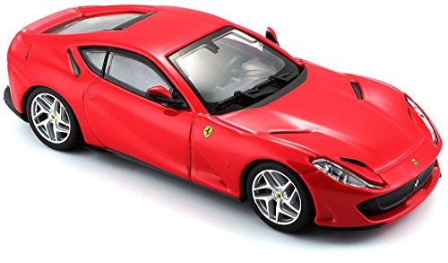 Bburago Ferrari 812-Coche superrápido (Escala 1:43), Color Rojo Oscuro (18-36908RD)