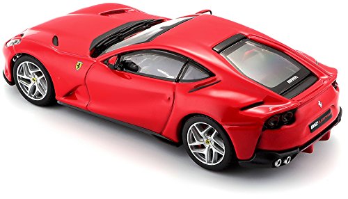 Bburago Ferrari 812-Coche superrápido (Escala 1:43), Color Rojo Oscuro (18-36908RD)