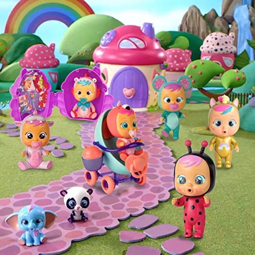 BEBÉS LLORONES LÁGRIMAS MÁGICAS Casita Dorada (Golden Edition) | Mini bebé llorón Sorpresa coleccionable con lágrimas y Accesorios dorados - Muñeca para niñas y niños +3 Años