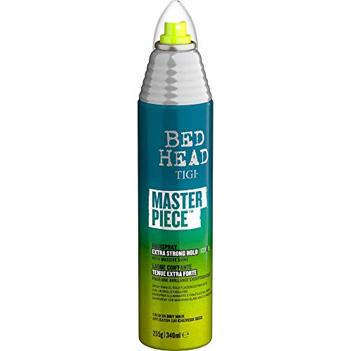 BED HEAD by TIGI - Masterpiece Laca de pelo brillante, agarre fuerte y brillo, 340 ml