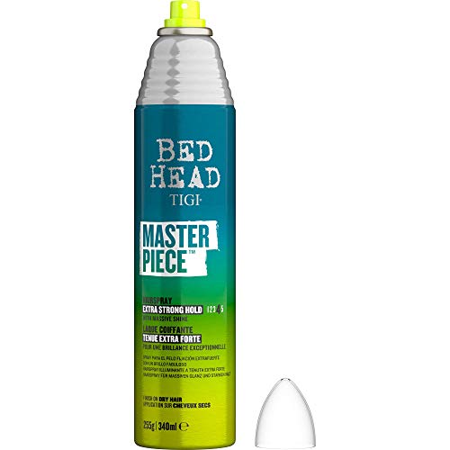 BED HEAD by TIGI - Masterpiece Laca de pelo brillante, agarre fuerte y brillo, 340 ml