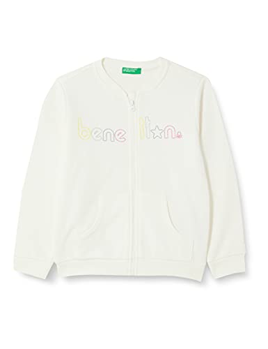 Benetton Giacca M/L 3J70C5978 Suéter cárdigan, Bianco 074, 3 años para Niñas