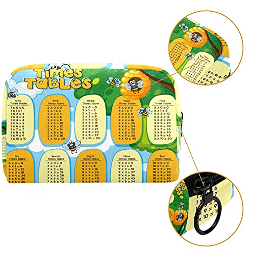 Bolsa de maquillaje portátil de viaje grande para cosméticos, neceser, maquillaje, afeitadora, para hombres, mujeres y niñas, mesas, abejas
