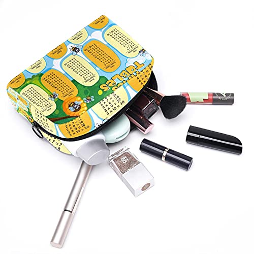 Bolsa de maquillaje portátil de viaje grande para cosméticos, neceser, maquillaje, afeitadora, para hombres, mujeres y niñas, mesas, abejas