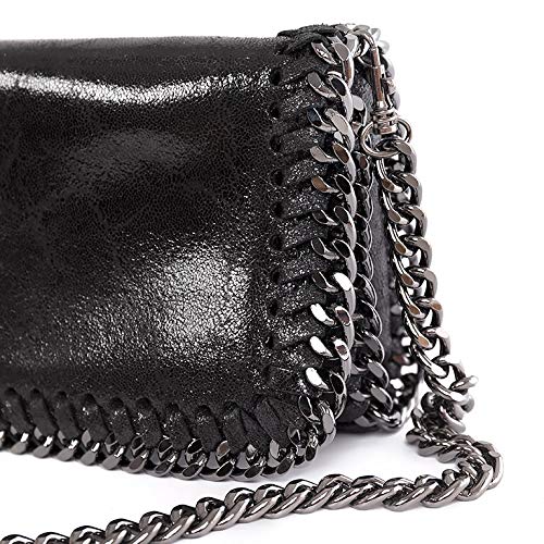 Bolso casual de moda en piel con cadena muy elegante