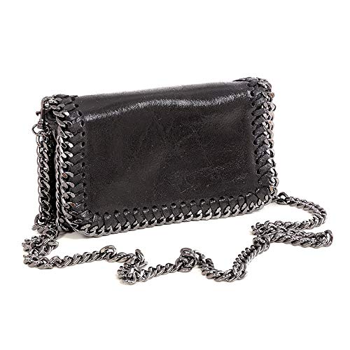Bolso casual de moda en piel con cadena muy elegante