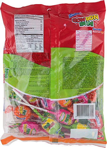 Bon Bon Bum Bubble Gum Bolsa Surtido - Paquete de 24 Unidades