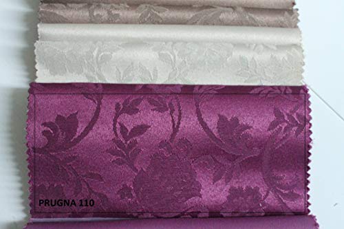 Bordados florentini mantel cuadrado 100 x 100 cm tejido antimanchas no planchar tipo flandra acabado festoneado muy resistente Producto artesanal Toscano Ciruela 110