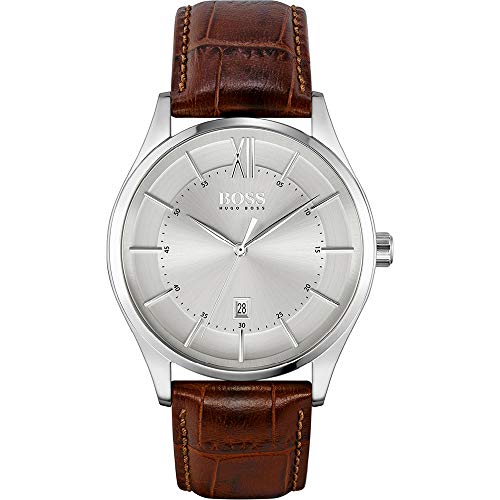 BOSS Reloj para Hombre de Cuarzo con Correa en Cuero 1513795