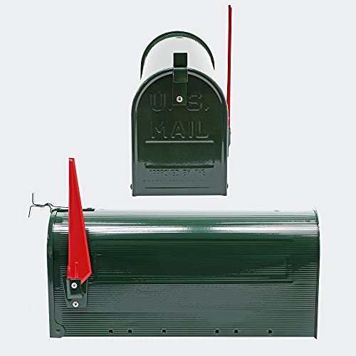 Buzón correo US Mail diseño americano verde pie apoyo soporte pedestal cartas vintage retro metal