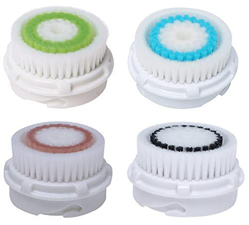 Cabezales de cepillo de repuesto para Clariso-nic MIA & MIA 2 PRO PLUS masajeador facial limpiador facial cabezal de cepillo de cuidado de poros ,4 piezas