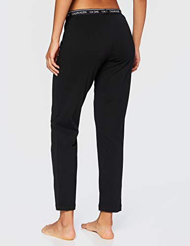 Calvin Klein Sleep Pant Pantalones de Pijama, Black, XS para Mujer