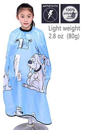 Capa infantil para corte y lavado, capa impermeable para niños 52”x37”/132x94 cm (azul)