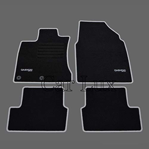 Car Lux AR02731 - Alfombras Alfombrillas a Medida Personalizadas Edition Velour para Qashqai J10 Desde 2007-