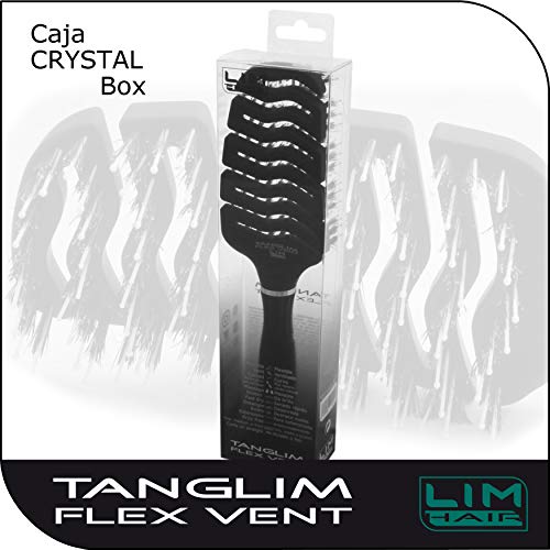 Cepillo LIM HAIR TANGLIM FLEX VENT: Estructura flexible y ventilada. Púas NATURAL 100 % + pin nylon. estimula cuero cabelludo, desenreda, da brillo al cabello