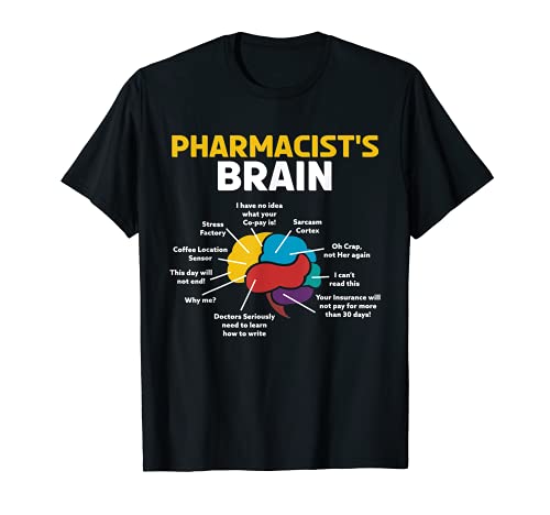 Cerebro de farmacéutico para un boticario, químico o Camiseta