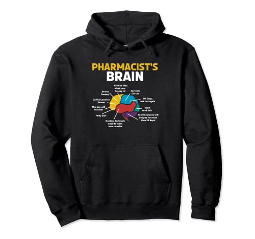 Cerebro de farmacéutico para un boticario, químico o Sudadera con Capucha