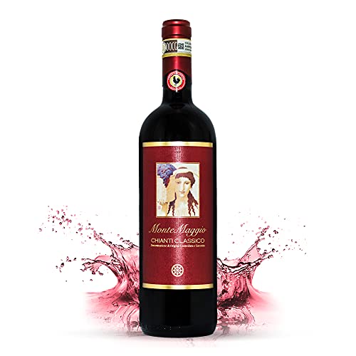 Chianti Classico di Montemaggio - Vino Tinto Seco Fino Orgánico de Italia - DOCG Toscana - Gallo Nero - Sangiovese/Merlot - Fattoria di Montemaggio - 0.75L - 1 Botella