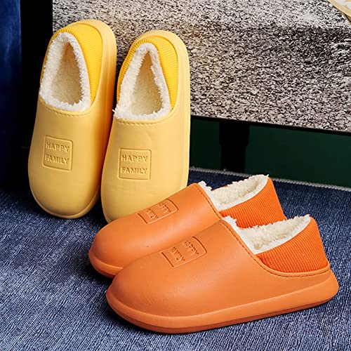 Chinelos Bonitos para casa Sapatos caseiros impermeáveis ​​Chinelos de pelúcia para casa Sapatos Femininos quentes Sapatos Femininos de Interior para Fora Sapatos de algodão Masculinos Chine